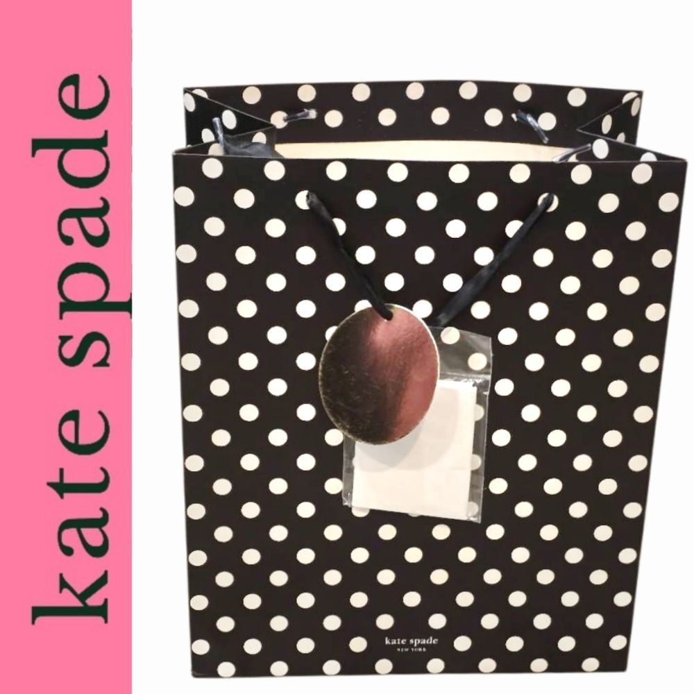 Kate Spade New York Polka Dot Gift Bag w/Tissue & Card